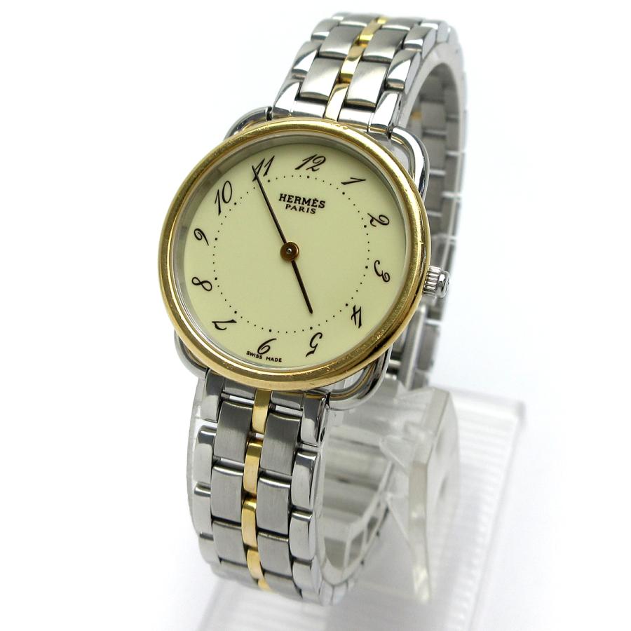 HERMES エルメス 時計 アルソー コンビ 動作品 Arceau エルメス 時計 アルソー レディース K18ゴールドコンビ