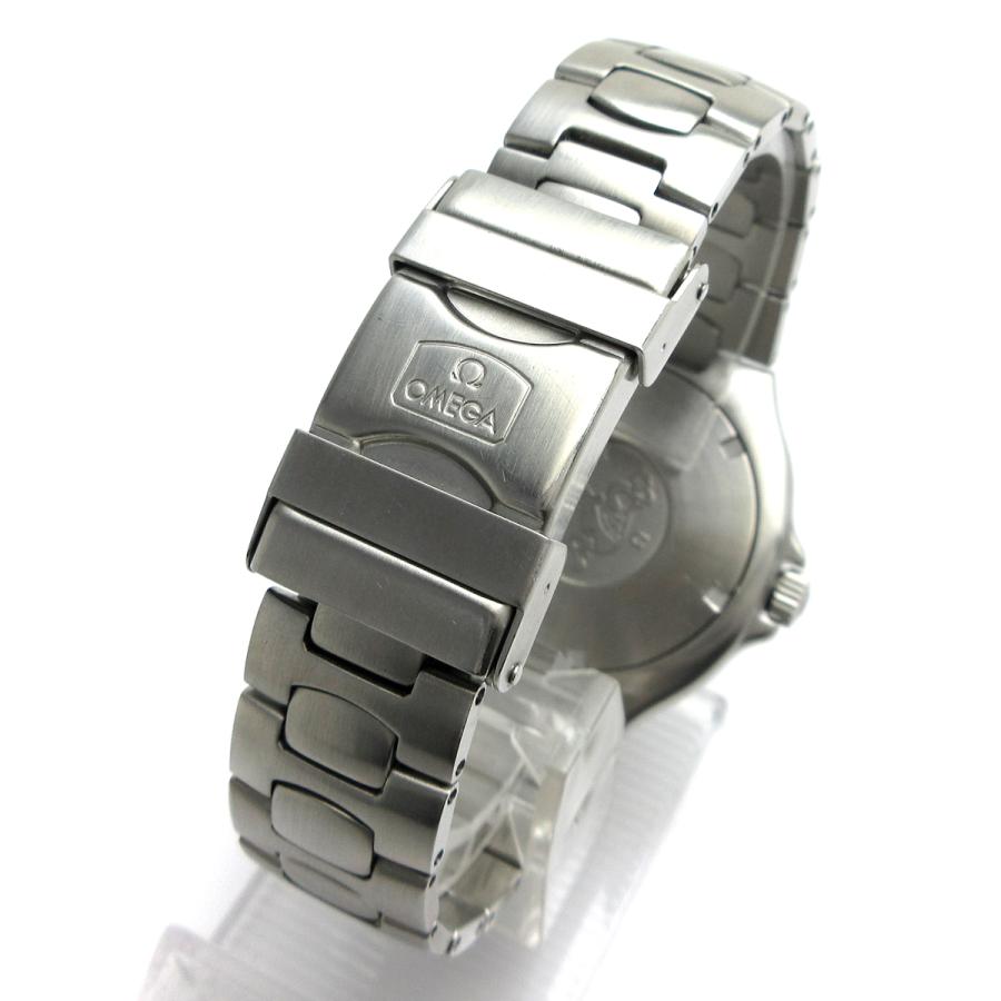 SEAMASTER オメガ 時計 OMEGA シーマスター デイト メンズ 黒文字盤