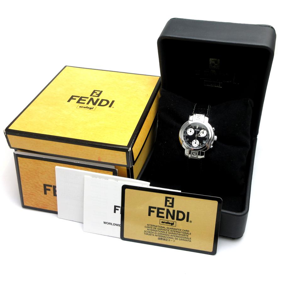 FENDI（フェンディ） 時計 クロノグラフ レディース デイト 黒文字盤