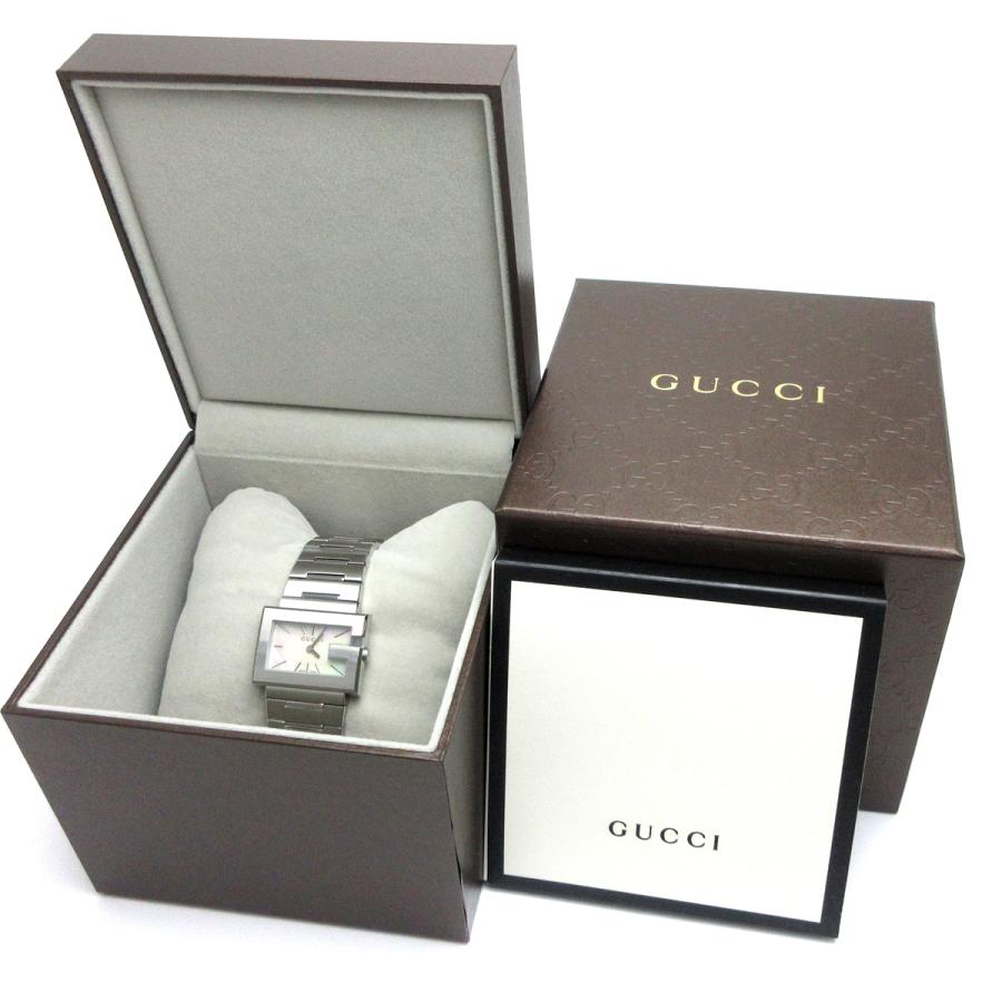 GUCCI（グッチ） 時計 GUCCI Gレクタングル レディース シェル 100L
