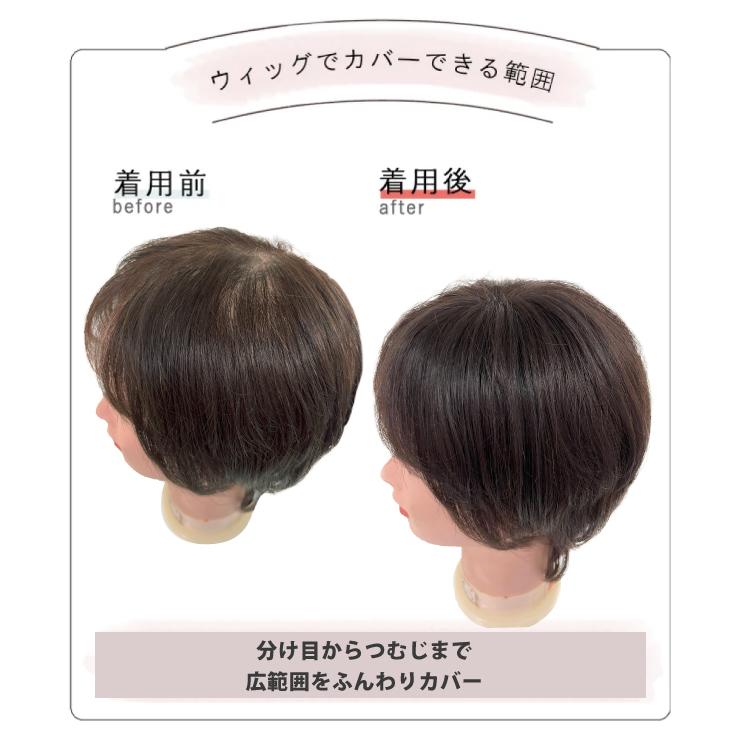 返品・色交換OK ふわっとトップ Web限定商品 部分ウィッグ頭頂部