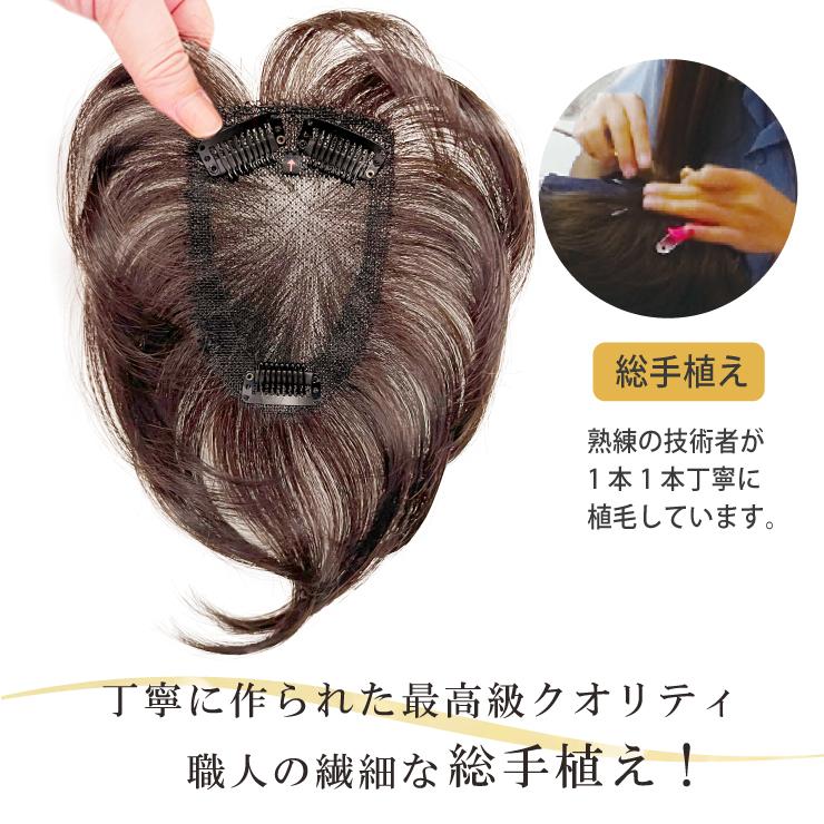 返品・色交換OK ふわっとトップ Web限定商品 部分ウィッグ頭頂部
