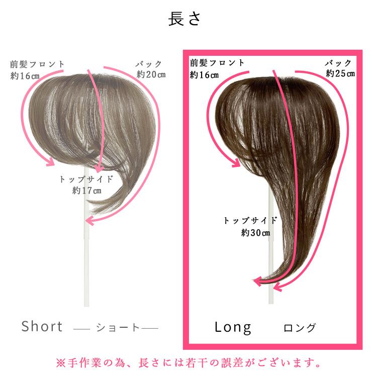 返品・色交換OK　ロング SSサイズ Web限定商品 ボリュームが増えない とけこみウィッグ 部分ウィッグ 白髪隠し 極薄ナチュラル バレないの画像