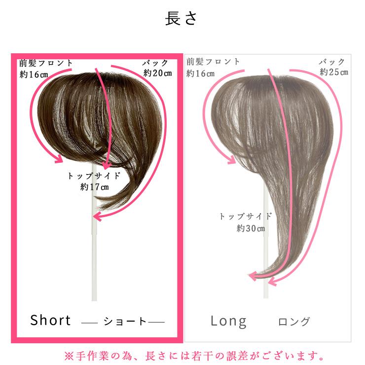返品・色交換OK　ショート Sサイズ Web限定商品 ボリューム少しだけ とけこみウィッグ 部分ウィッグ 白髪隠し 極薄ナチュラルの画像