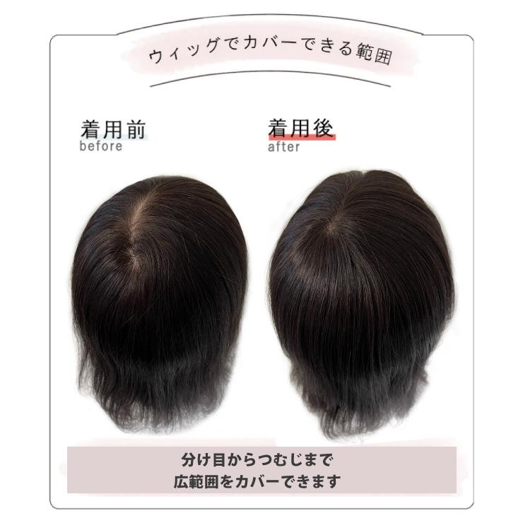 返品・色交換OK 分け目Lサイズ Web限定商品 部分ウィッグ頭頂部