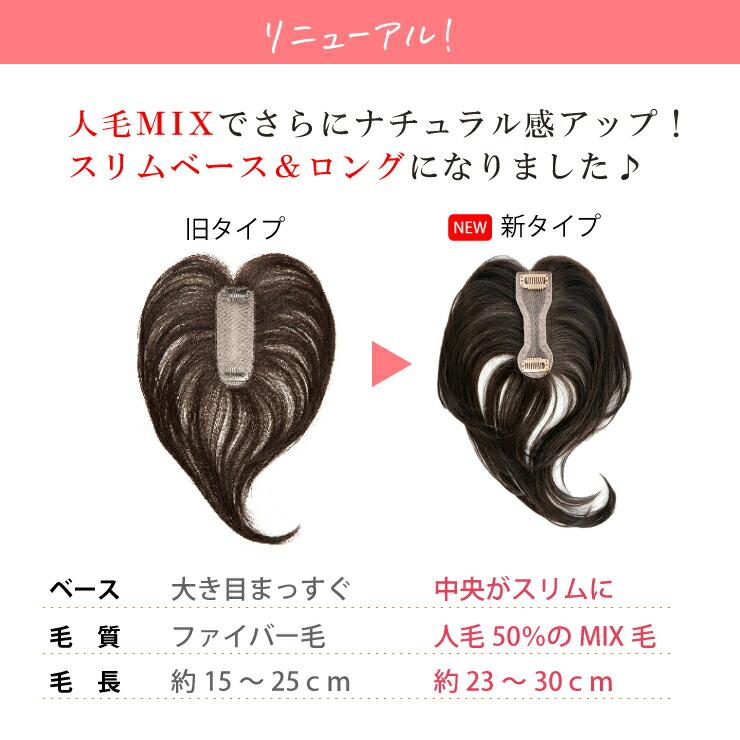 【2,000円クーポン】返品・色交換OK 分け目Lサイズ Web限定商品 部分ウィッグ 頭頂部 ヘアピース 女性用 カバー かつら 簡単 ボリュームアップ 40代 50代 60代の画像