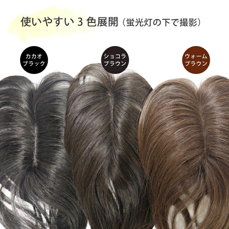 【2,000円クーポン】返品・色交換OK 分け目Lサイズ Web限定商品 部分ウィッグ 頭頂部 ヘアピース 女性用 カバー かつら 簡単 ボリュームアップ 40代 50代 60代の画像