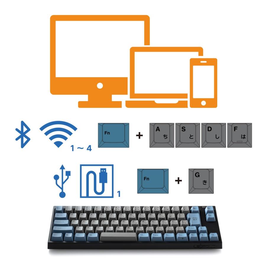 LEOPOLD（レオポルド） LEOPOLD FC660MBT GRAYBLUE 日本語JIS配列かな