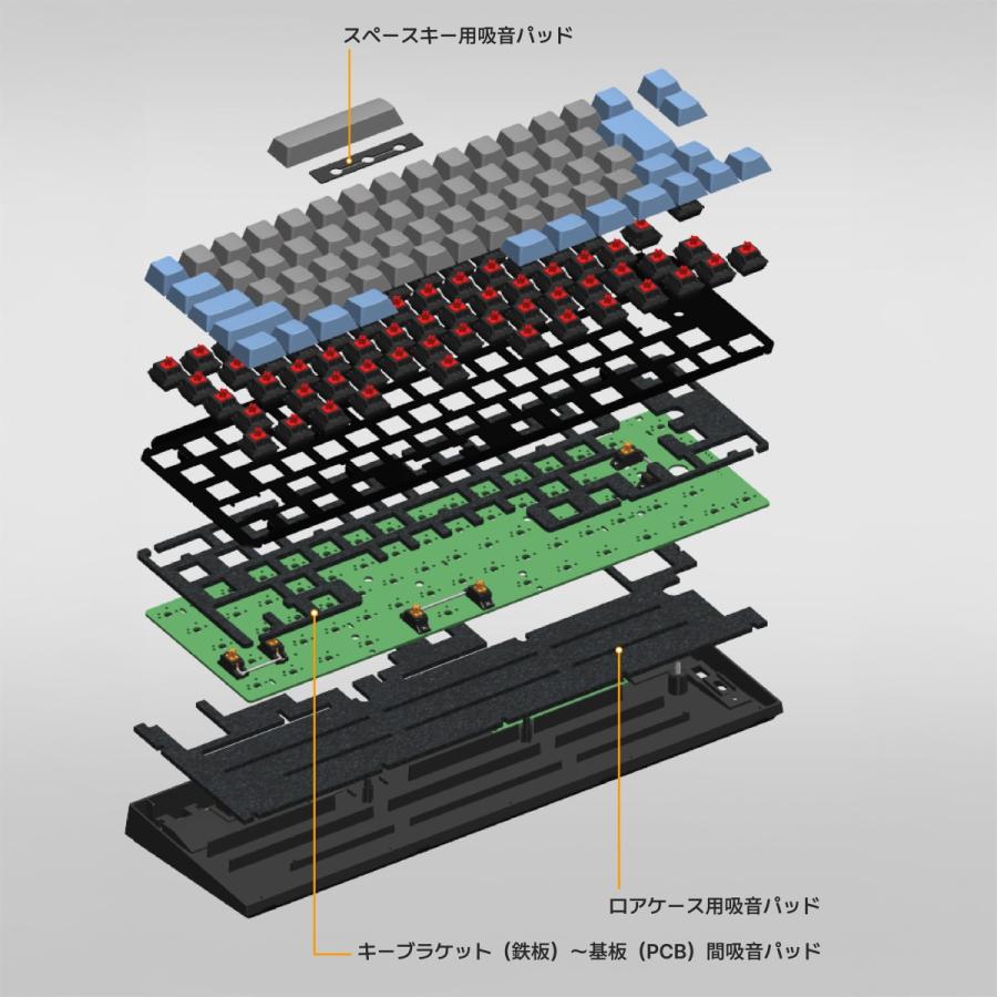 LEOPOLD（レオポルド） LEOPOLD FC660MBT GRAYBLUE 日本語JIS配列かな