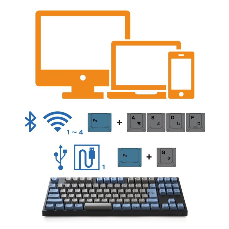 LEOPOLD FC750RBT GRAYBLUE 日本語JIS配列かななし CHERRY MX2A