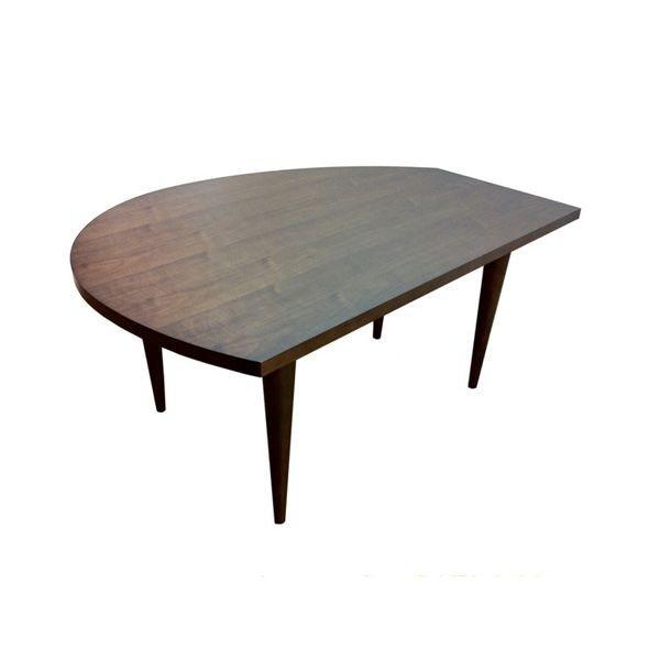 ユニークな変形ダイニングテーブル W155㎝ 金属脚 展示品