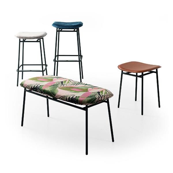 calligaris カリガリス ベンチ フィフティーズ FIFTIES ブラック座面