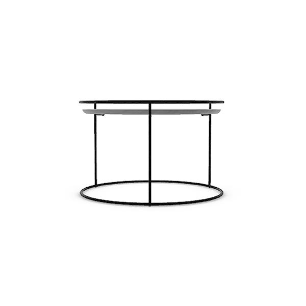 カリガリス　アトーロ　atollo　コーヒーテーブル 62.5×62.5×40cm  ブラック（ウッド）天板×マットブラック脚　送料無料｜lepice｜02
