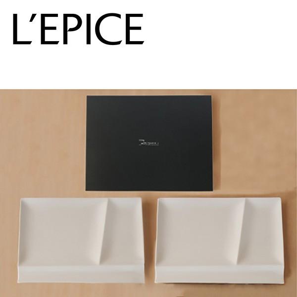 isola  palette plate イゾラ　パレットプレートL 中皿サイズ　白磁　２枚セット　ギフト箱入り｜lepice