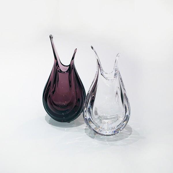 スガハラ フラワーベース haruna はるな ワインレッド 手作り 一輪挿し