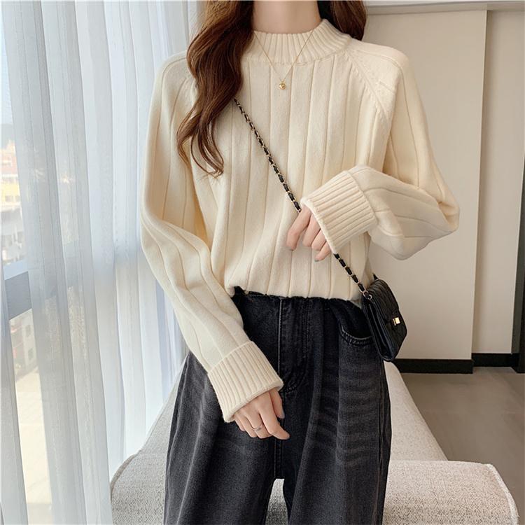 再入荷 きれいめ 大人可愛い 可愛い 細身 秋冬 レディース トップス シンプル コーデ オルチャン 韓国ファッション 韓国風 韓国系 韓国 30代 代 大人女子 お洒落 長袖 カラー オレンジ Www Madhuban Co Uk