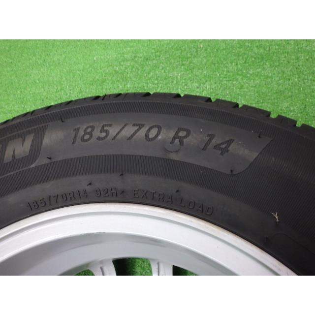 中古 ノート　E12　純正アルミ　タイヤセット　14×5.5j　+40　4穴　PCD100　185-70R14ミシュラン夏タイヤ付　8178 | ノート | 05