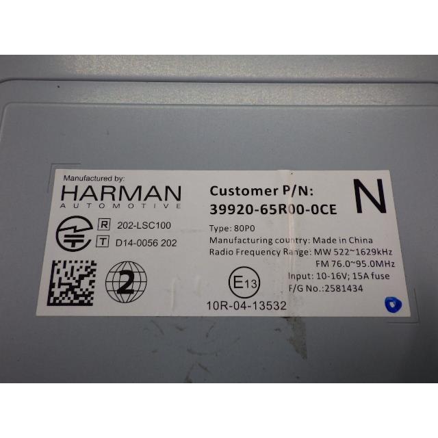 スペーシア DAA-MK42S カーナビゲーション HARMAN 純正 39920-65R00