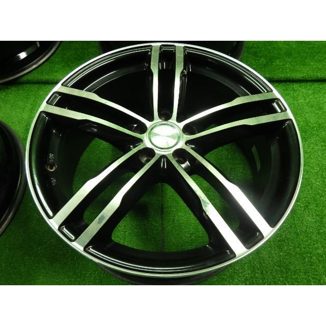 中古 社外アルミホイール4本セット 18インチ 7.5J +48 5穴 PCD100 ハブ 