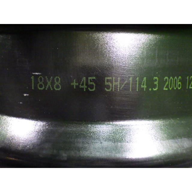 社外　中古アルミ ホイール　18×8JJ　+45　5穴　PCD114.3　４本セット　ディッシュタイプ　デザインbyスピリッツ |  | 07