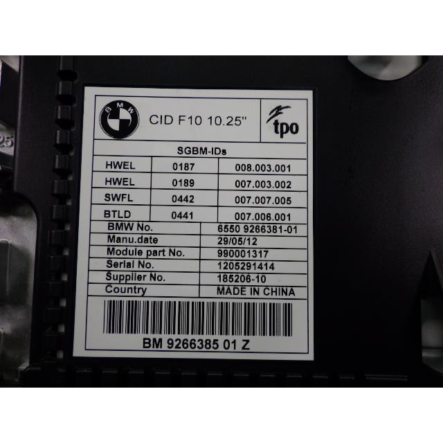 BMW5シリーズFW20-2015年オーディオナビユニット-C8-14-5492 BMW5