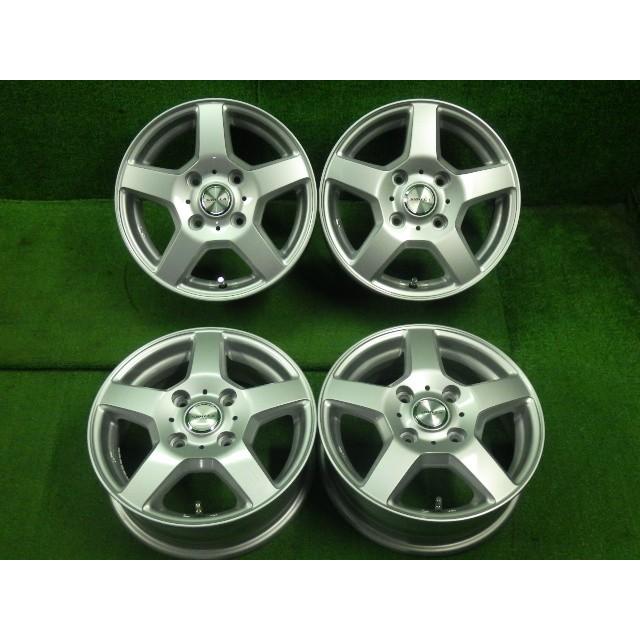 中古  社外アルミホイール　4本セット　/14インチ×5j　+45　4穴　PCD114.3　ハブ径72mm　NV200バネット等に　9330 | 