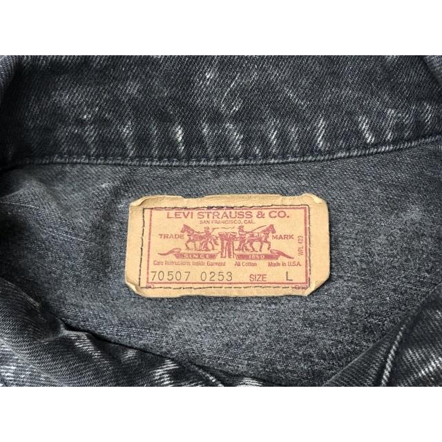 中古】 Levis リーバイス 80s デニムジャケット 70507 0253 ケミカル
