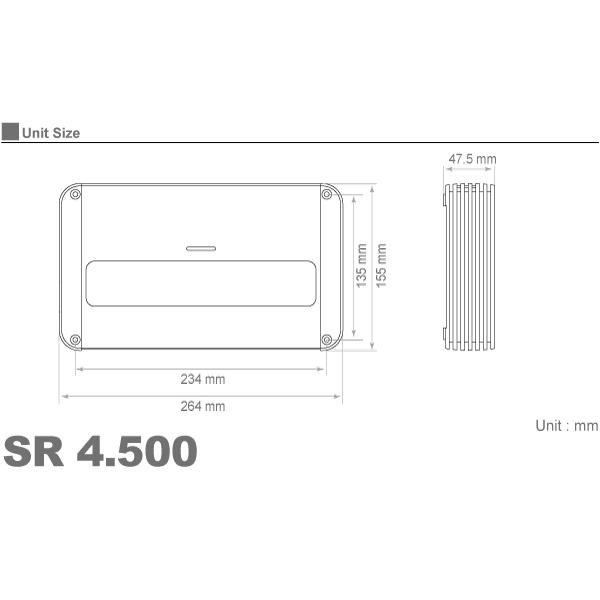 audison オーディソン SR 4.500.2（SRシリーズ パワーアンプ