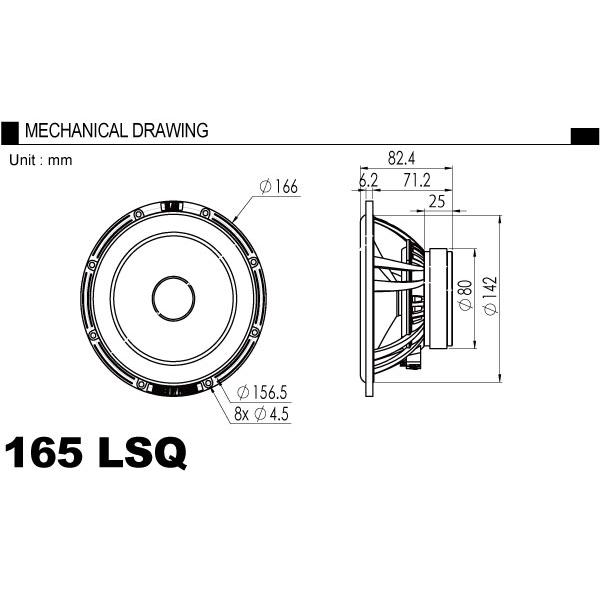 BLAM ブラム 165 LSQ（LIVEシリーズスピーカー） 165mm