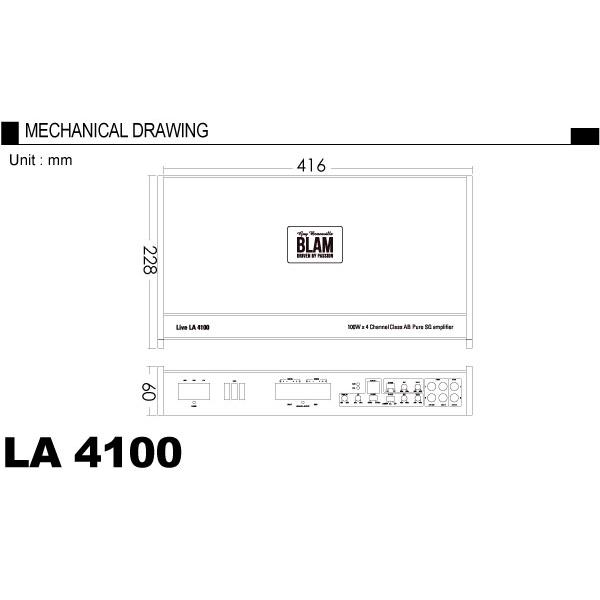 最終値下】blam live la 4100 ブラムアンプ美品