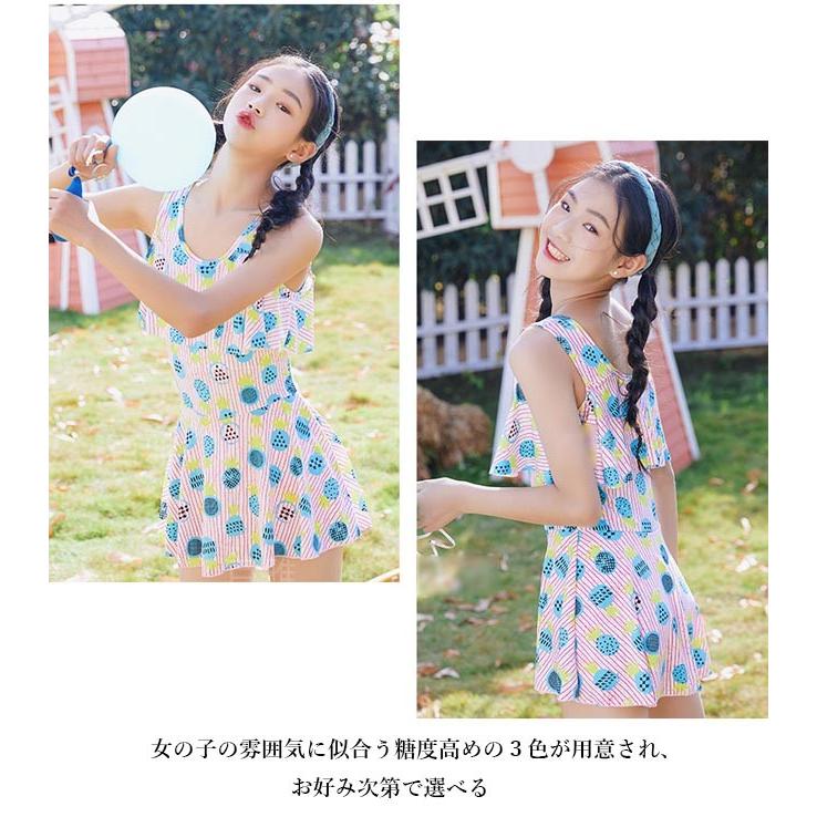 子供 水泳服 ワンピース 水着 キッズ ワンピース水着 女の子 スイムウェア ストライプ柄 女児 ビーチウェア スイミング 中学生 高校生 送料無料 Bjt6118 ルルビー 通販 Yahoo ショッピング
