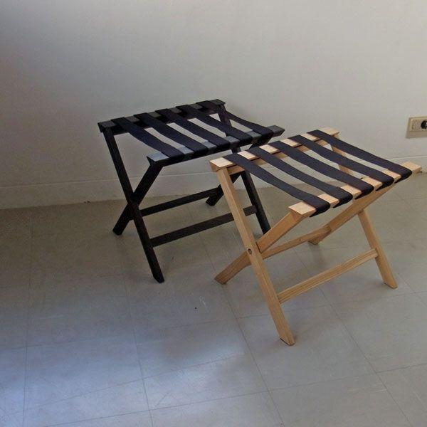 ＜ダークブラウン＞５本ベルトのバゲージラック・バゲッジスタンド　国産 |  | 05