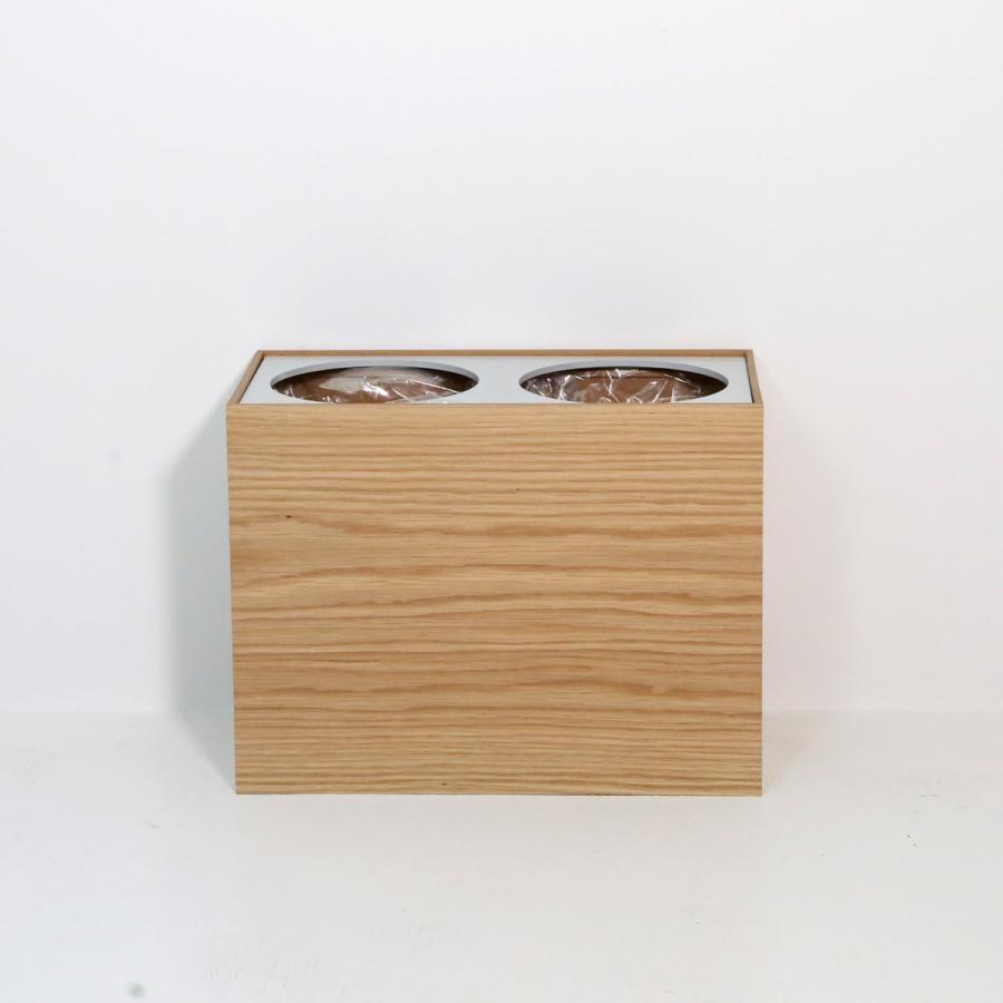 【オーク/W】ENSO分別ダストボックス(上蓋リング式) 　 |  | 01