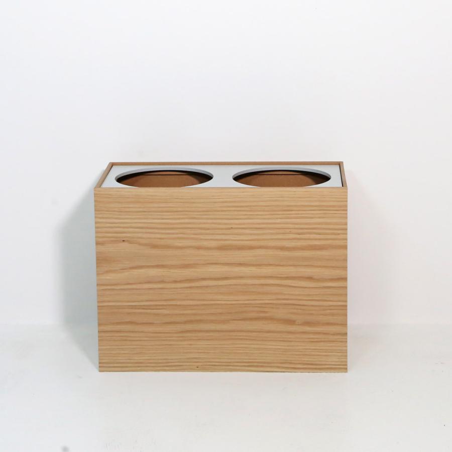 【オーク/W】ENSO分別ダストボックス(上蓋リング式) 　 |  | 02