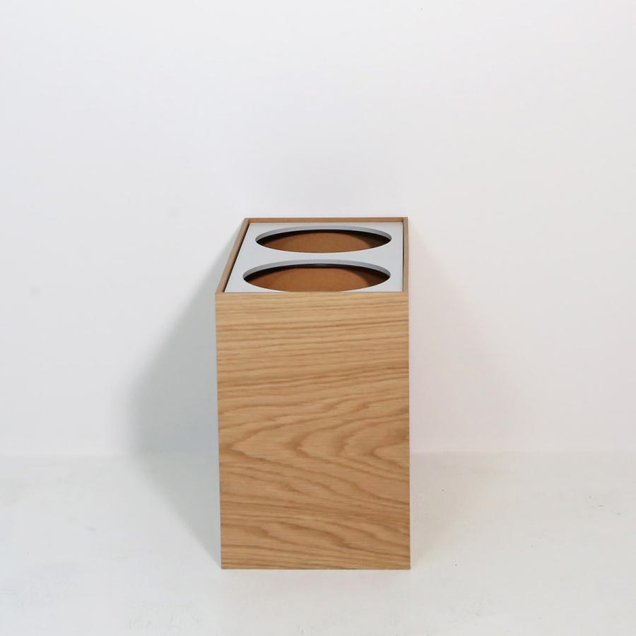 【オーク/W】ENSO分別ダストボックス(上蓋リング式) 　 |  | 03