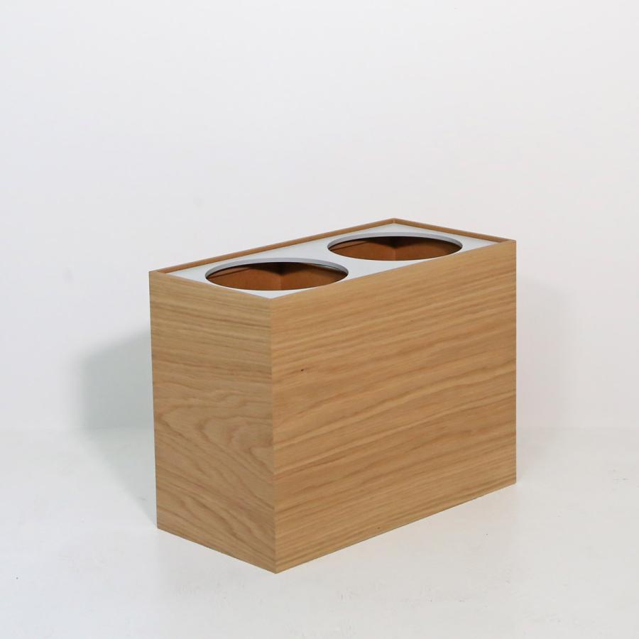 【オーク/W】ENSO分別ダストボックス(上蓋リング式) 　 |  | 04