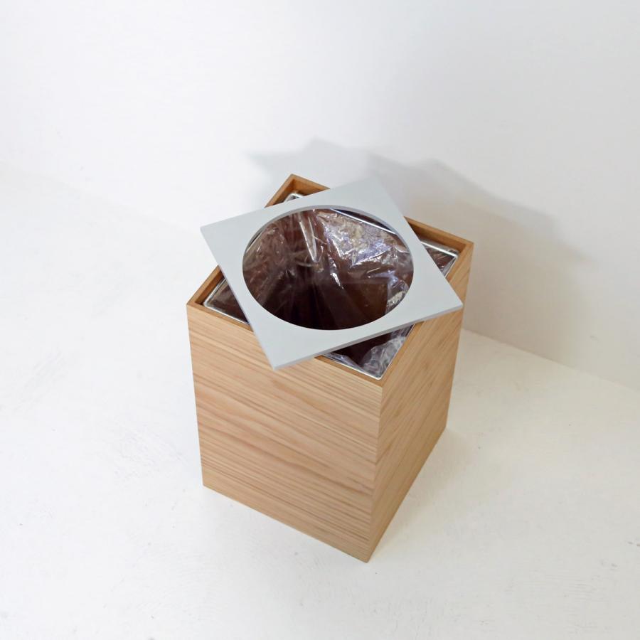 オーク/S】木製ダストボックス(上フタリング式) ENSO : HOTELS by