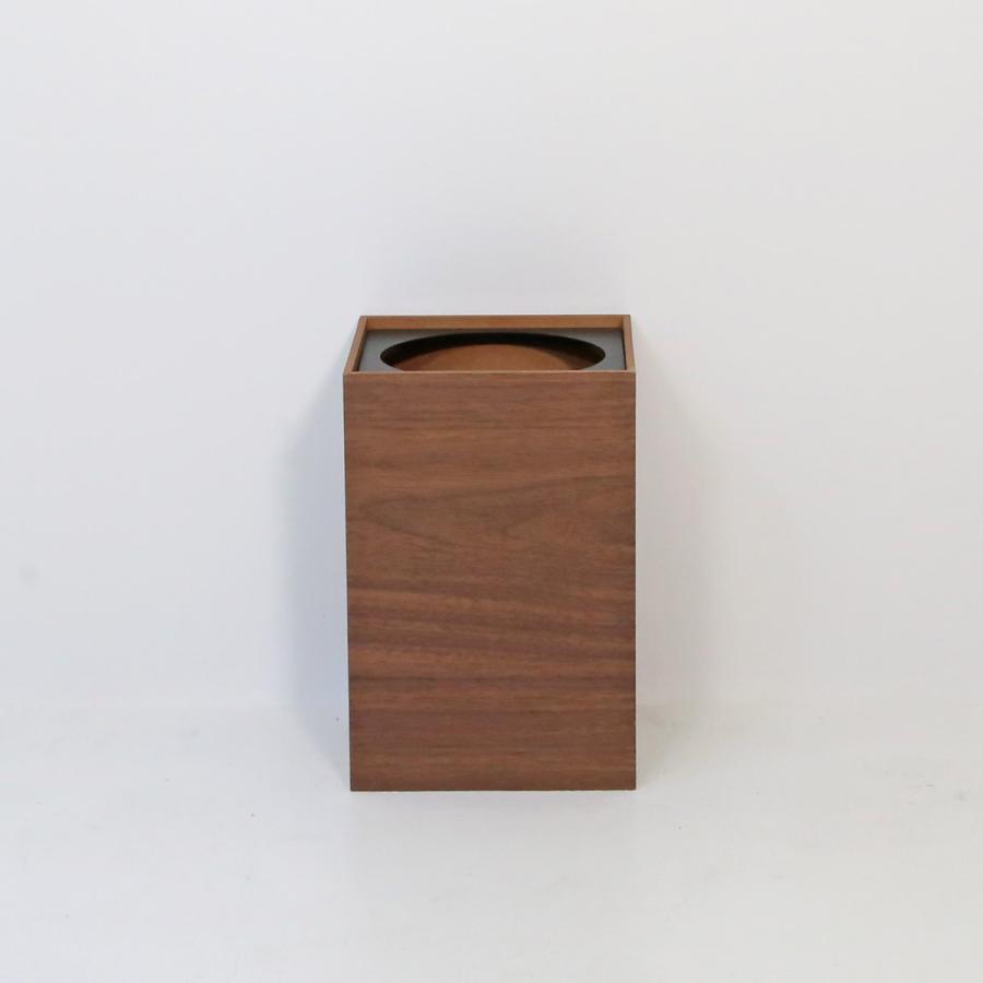 【ウォールナット/S】木製ダストボックス(上フタリング式)　ENSO |  | 01