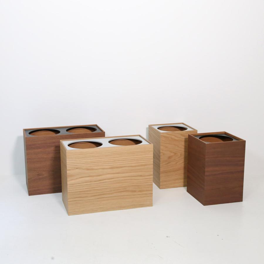 【ウォールナット/S】木製ダストボックス(上フタリング式)　ENSO |  | 04