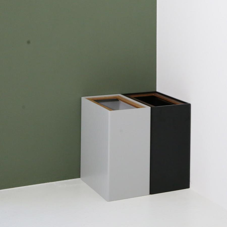 スマートダストボックス角Ｒ　ライトグレー×オーク | 