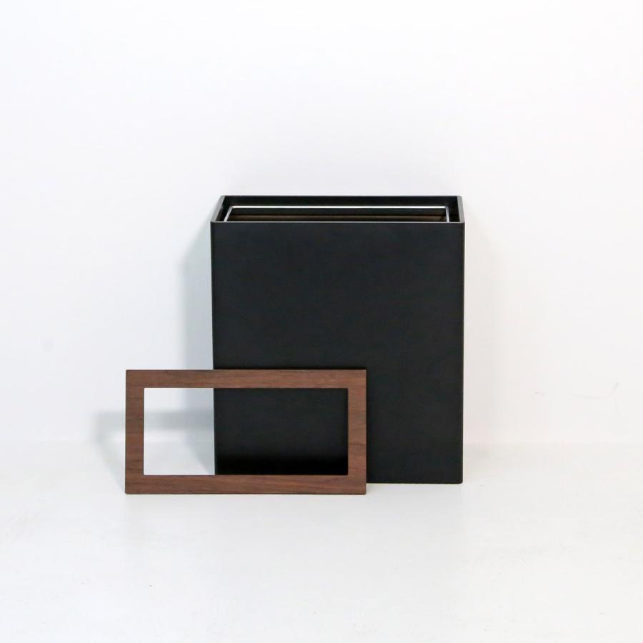 スマートダストボックス角Ｒ　ブラック×ウォールナット |  | 04