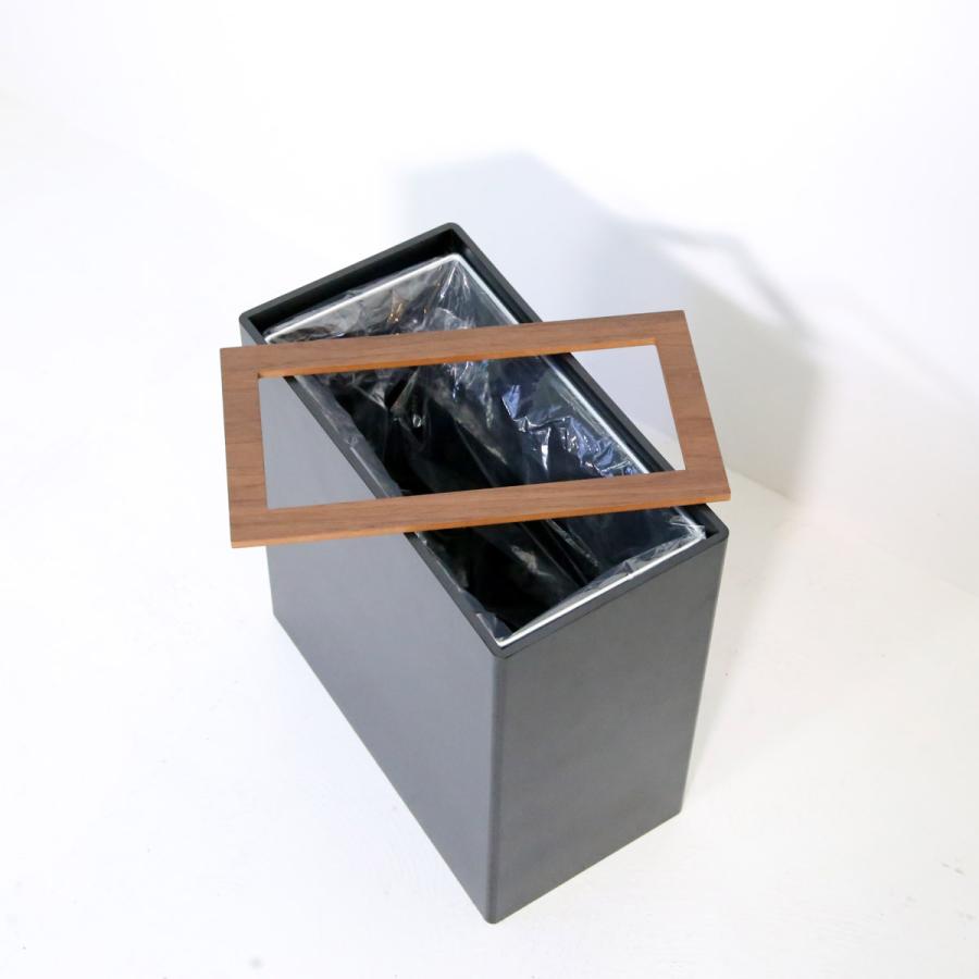 スマートダストボックス角Ｒ　ブラック×ウォールナット |  | 05