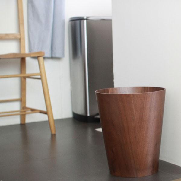 サイトーウッド（SAITO WOOD） ＜walnut 中＞シンプルごみ箱 : HOTELS