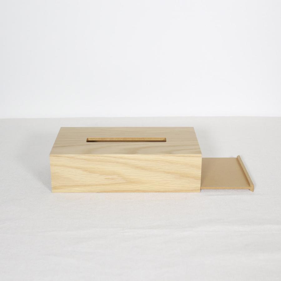 ＜レギュラー/オーク/スライド式＞木製ティッシュボックス |  | 02