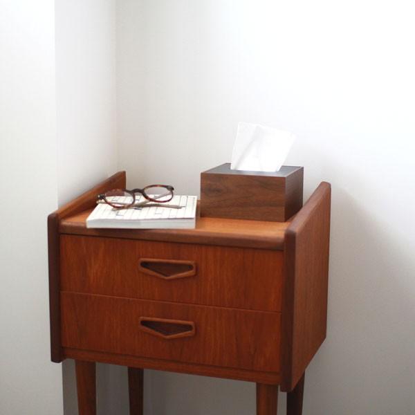 ＜ハーフ/ウォールナット黒/上フタ式＞木製ティッシュボックス |  | 05