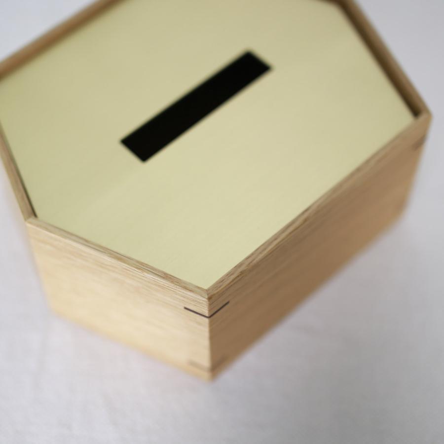 真鍮蓋の六角ティッシュボックス　ハーフサイズ |  | 02