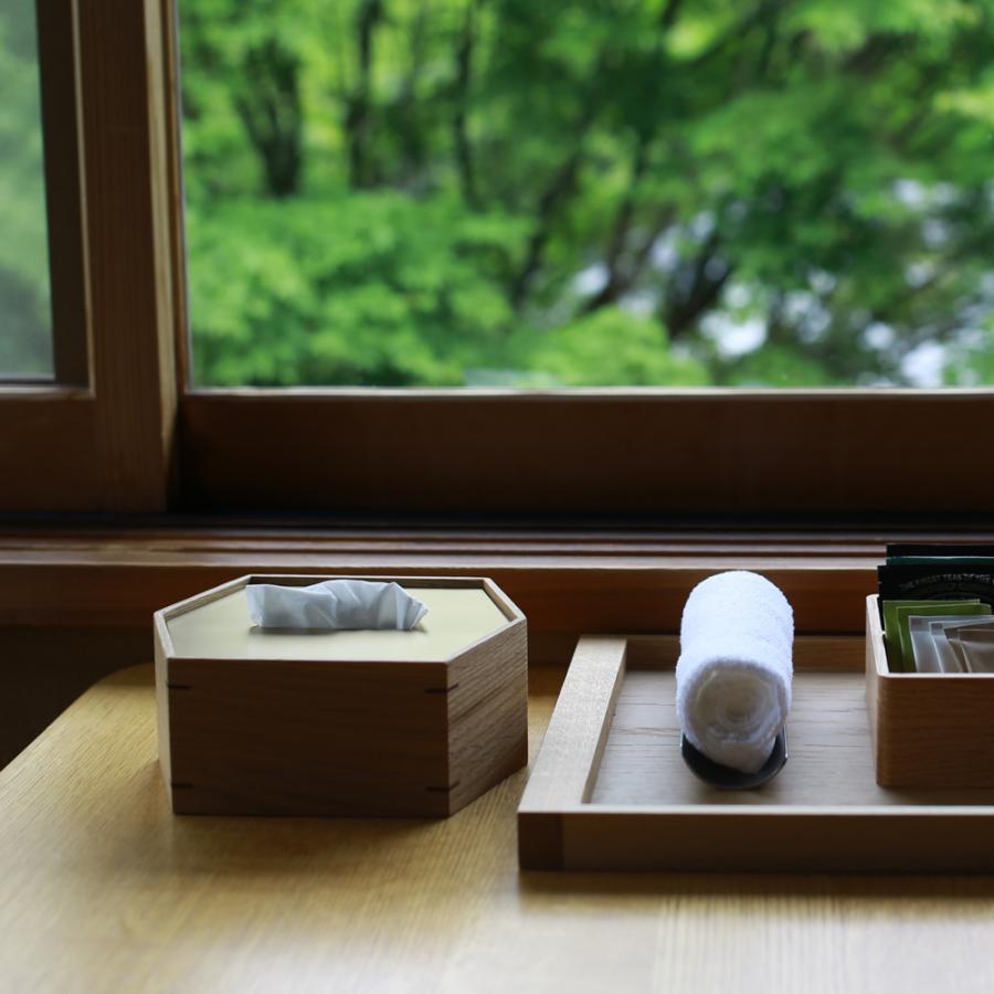 真鍮蓋の六角ティッシュボックス　ハーフサイズ |  | 03