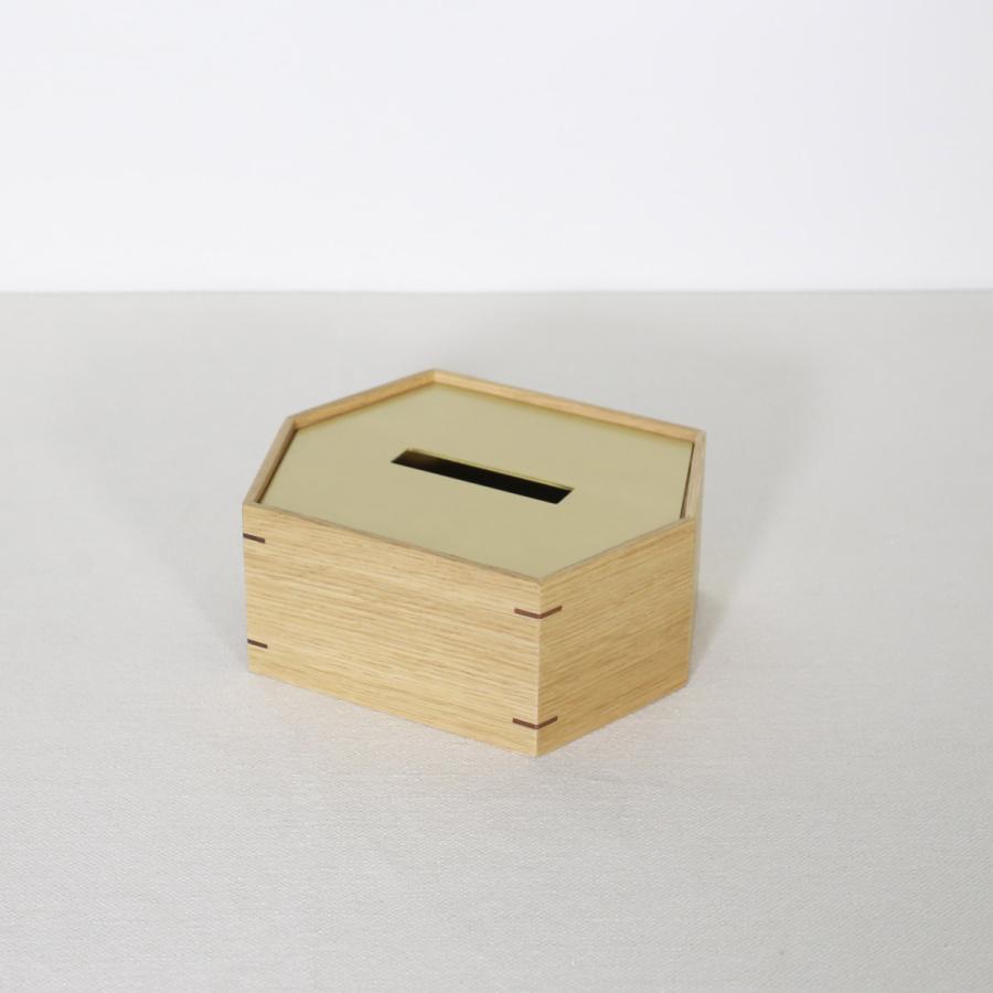 真鍮蓋の六角ティッシュボックス　ハーフサイズ |  | 01