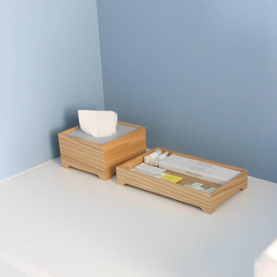 ＜ハーフ/オーク＞脚付きティッシュボックス |  | 03