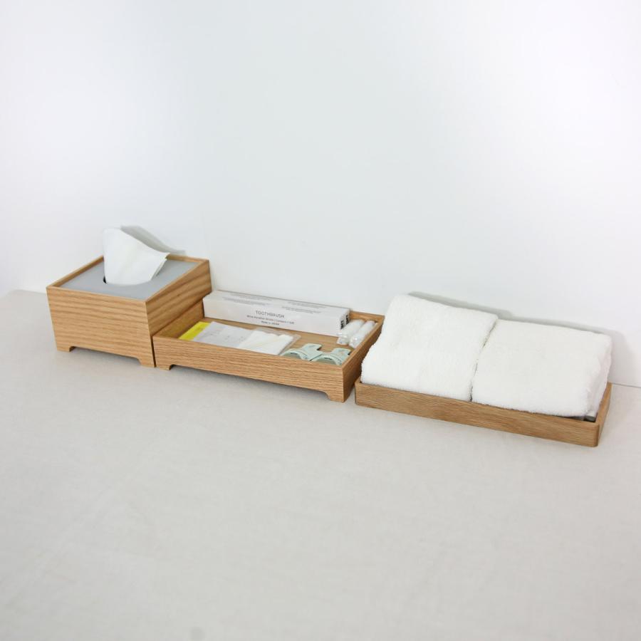 ＜ハーフ/オーク＞脚付きティッシュボックス |  | 05